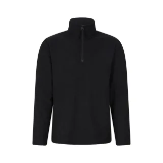 Mountain Warehouse - "Farland" Midlayer für Herren, mit halbem Reißverschluss, Mit Vlies gefüttert (Schwarz)