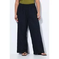 Studio Untold Schlupfhose Hose Wide Legs Baumwoll-Spitze Elastikbund