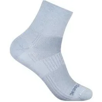 Wrightsock Sportsocken Quarter Plus Coolmesh II (dünn, atmungsaktiv, bequem) hellgrau