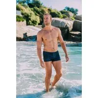 GUGGEN Mountain Badehose Badehose Herren Kastenbadehose kurz eng anliegend Boxer-Badehose Kastenbadehose kurz eng anliegend Badeshorts Boxer-Badehose für Herren