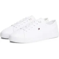 Tommy Hilfiger TH FOXING SNEAKER CANVAS Plateausneaker Freizeitschuh, Halbschuh, Schnürer mit Logostickerei - schmale Form