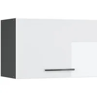 Vicco Hängeschrank Fame-Line, Weiß Hochglanz/Anthrazit, 60 cm Flach (1-St)