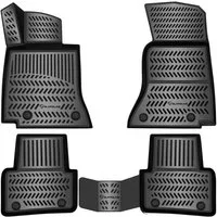 ELMASLINE Auto-Fußmatten Gummi (4 St), für MERCEDES-BENZ C-KLASSE (2021-2025) W206 / T206 - 3D Gummimatten - Zubehör - Hoher Rand, 2021, 2022, 2023, 2024, 2025