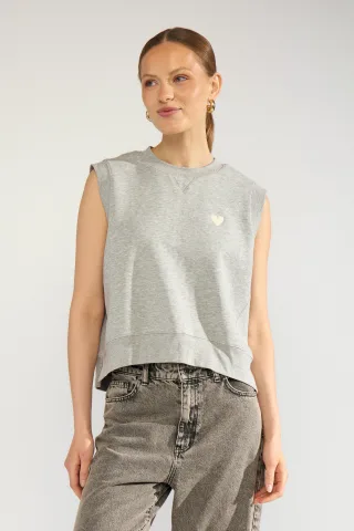 Nümph - NUNATHALIE VEST medium grey mel - Gr. - S