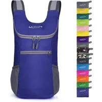 G4Free Wanderrucksack Foldable Rucksack Lightweight Daypack Unisex Packable Travel Rucksack, Leichter, faltbarer Wanderrucksack mit 11 Litern Volumen