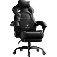 GTPLAYER Gaming-Stuhl Gamer Sessel Gamer Stuhl mit Fußstütze Lendenkissen Kopfstütze, Verstellbaren Armlehnen mit Fußstütze Gamingstuhl 150 Kg Drehbarer