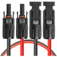 avoltik Wechselrichter MC4 Kabel 4 + 6 mm² Solarkabel Solar Verbindungs- Verlängerungs- Kabel, (MC4 Kabel 4 + 6 mm² Solarkabel Solar Verbindungs- Verlängerungs- Kabel, MC4 Kabel 4 + 6 mm² Solarkabel Solar Verbindungs- Verlängerungs- Kabel), MC4 Kabel