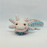 UDINGO Dekofigur 3D-gedrucktes Axolotl – Niedliches Deko-Highlight