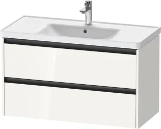 Duravit Ketho.2 Waschtischunterbau wandhängend Weiß Hochglanz 984x455x549 mm - K25284022220000 K25284022220000
