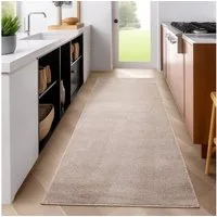 SIMPEX24 Teppich Unicolor - Einfarbig, Läufer, Höhe: 11 mm, Einfarbig Kurzflor Teppich Wohnzimmer Verschiedene Farben und Größen