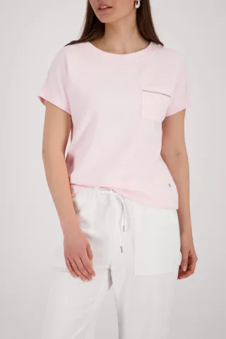 monari - Sweatshirt mit Brusttasche french rose - Gr. - 44