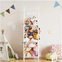 SpaceAid Kinderregal Holz Kuscheltier Aufbewahrung, Stofftier Aufbewahrung, Vertikal platzsparend