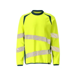 MASCOT Herren Sweatshirt ACCELERATE SAFE Hi-vis Gelb / Dunkelpetroleum XL - 19084-781-1744-XL