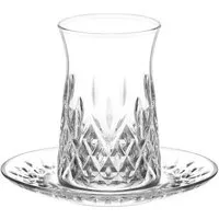 LAV Teeglas Odin Set mit Untertellern für 6 Personen 170 ml - 12-teilig, 12-tlg., Glas