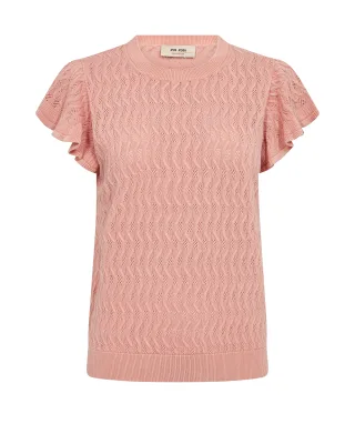 MOS MOSH - MMGanna Pattern O-Neck Knit Top peachy - Gr. - S