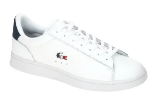 Lacoste Herren Sneakers CARNABY SET wei?/navy/rot G-Weite