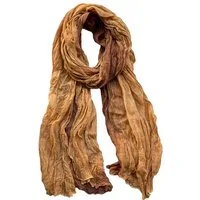 Blusmart Modeschal Leinen-Schal mit Ombre-Batik- und Faltenmuster, (Warm und stylisch, Retro-ethnischer Baumwoll), Für Damen als Schal oder Umhang