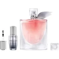 LANCOME Duft-Set La Vie Est Belle EdP 75 ml + Genifique Yeux Konzentrat 5 ml, 2-tlg., Luxuriöser Damenduft mit Iris, Vanille und Patchouli