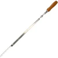 Kette´s Grillzubehör Schaschlikspieße XXL Schaschlikspieße 60cm Adana Spieße Edelstahl Holzgriff Schampura