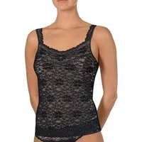 Nina Von C. Unterhemd Millefleurs Spitzentop Hemdchen elastische Spitze Gr. 38 40 42 44 46 48