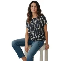 Estefania for woman Blusenshirt Estefania for woman, 197-1361 seitlich zum binden