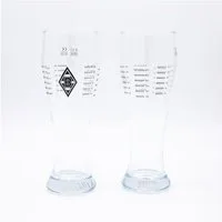 Borussia Mönchengladbach Glas Borussia M´Gladbach Weizenglas "VFL" 2er-Set