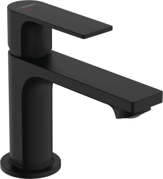 Hansgrohe Waschtischmischer Rebris E 80 CoolStart EcoSmart+ mit Zugstange Mattschwarz,72173670 72173670