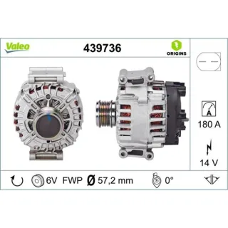Valeo Lichtmaschine 180A VW Transporter T5 T6 2,0