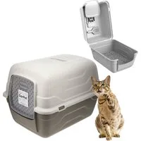 GarPet Katzentoilette GarPet Katzenklo mit Deckel - Haube kippbar - große XXL Katzentoilette