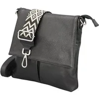 Adel Bags Schultertasche ELLA Umhängetasche für Damen mit 2 Riemen, echtes Leder, hergestellt in Italien