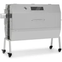 Klarstein Holzkohlegrill Sauenland Pro XL, Set, Grillspieß mit Motor Grill Drehspieß mit Motor Spanferkel Grill