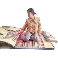 pb Energy Mat Massagematte Premium Sauna Set, Photon, Ferninfrarot, Biophotonen-Licht, Set 7 teilig 7-tlg., Erleben Sie Infrarotsauna neu, Gewichtsreduktion Entgiftung Saunadecke, 30℃∼70℃ Einstellung Schumann-Frequenz Puls. Magnetfeld 1 bis 30 Hz