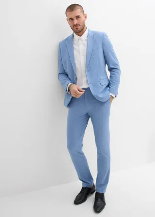 bonprix Super Stretch-Anzug (2tlg. Set) Slim Fit, blau, Gr.46, Klassisch, modern, selbstbewusst - dieser Anzug in schmaler Passform bringt seine Silhouette stilvoll auf den Punkt