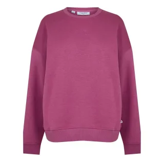 Calvin Klein - Sweatshirt für Damen, Regulär, Drop-Ärmel (Beeren Pink)