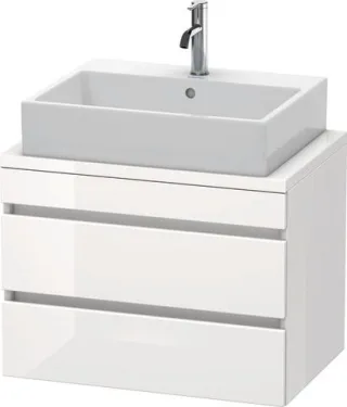 Duravit DuraStyle Konsolenwaschtischunterbau wandhängend Weiß Hochglanz 700x478x512 mm - DS530602222 DS530602222