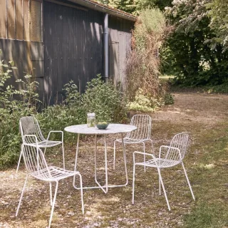 Runder Gartentisch Premium-Terrazzo und Metall 90 Elio grün