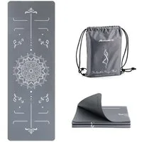Elegear Sportmatte Faltbare Yogamatte & Fitnessmatte – 6mm PVC Trainingsmatte, rutschfest, faltbare Yogamatte, platzsparend, für Workout, Yoga & Pilates