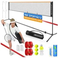 KESSER Badmintonnetz, Badmintonnetz, Tennisnetz 300cm 400cm 500 cm Federball
