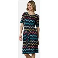 Ragwear Sommerkleid Taggiana Print YOUMODO Damen Midikleid mit Taillenband und Taschen