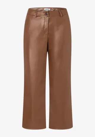 MORE & MORE - Culotte in Lederoptik braun - Gr. - 38