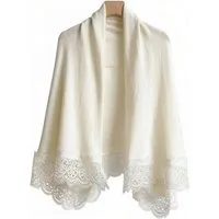 nsihing Strickjacke Große- Elegantes Spitzen-Tuch,für Hochzeiten, Dates und Pendeln