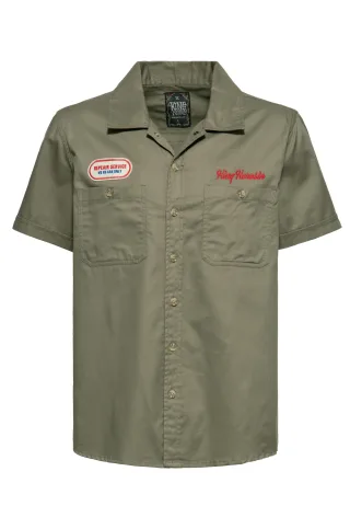 King Kerosin Herren Workwear Hemd Speed Kings