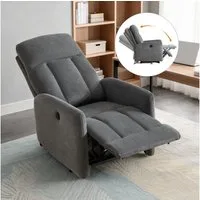 CANMOV TV-Sessel Elektrischer Relaxsessel, mit verstellbare Rückenlehne und Fußstütze (1-St), Fernsehsessel mit Liegefunktion, 110*74*95cm