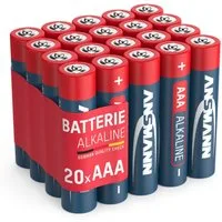 ANSMANN AG 20x Alkaline Batterie AAA Micro 1,5V – LR3 MN2400 (20 Stück) Batterie