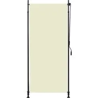 furnicato Markise Außenrollo Handkurbel 100x270 cm Creme (1-St)