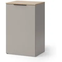 Vicco Kommode Wido, Greige/Sonoma, 50 x 80 cm mit Regal (1 St)