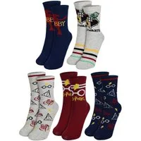 United Labels® Socken Harry Potter Socken Sneaker Kindersocken Söckchen 5er Pack