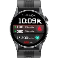 Knauermann PRO 4 Air Senioren-Smartwatch mit Sturzerkennung & SOS Smartwatch, Sport- und Gesundheitsfunktionen, Pflegefunktion, SOS-Taste