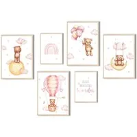MeinBaby123® Poster Bilder Kinderzimmer, Poster Kinderzimmer Deko, Babyzimmer Deko, Spruch Wandbilder