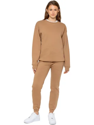 Enzo | Womens Oversized Sweatshirt Trainingsanzug Set